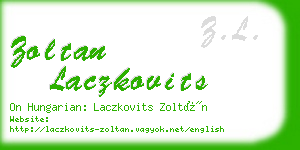 zoltan laczkovits business card